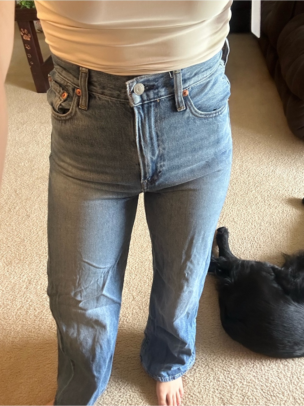 Levi’s Ribcage Wide Leg Jeans — Medium Wash - Picture 6 of 7